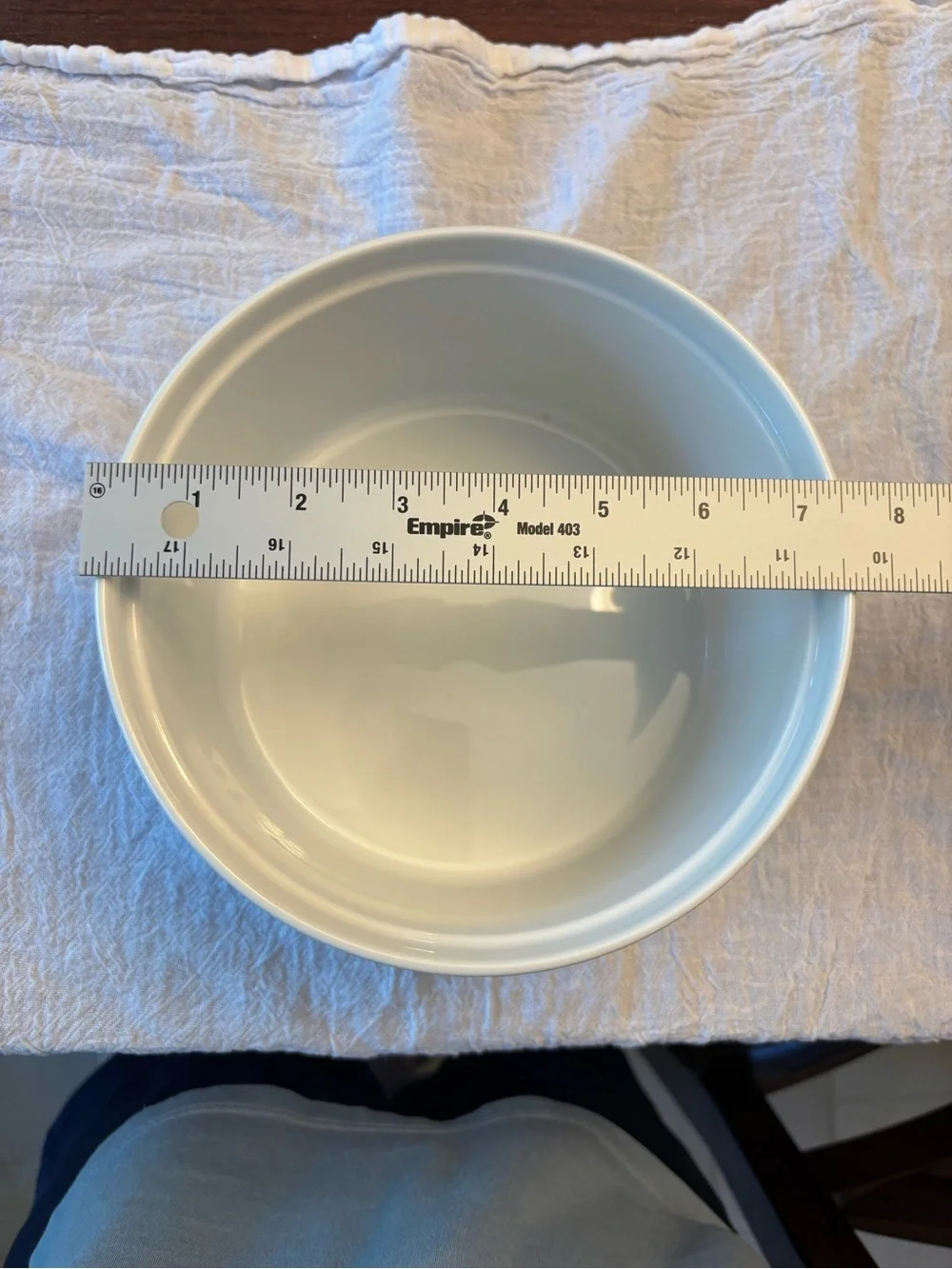 Crate&Barrel White Fluted Ceramic Ramekin